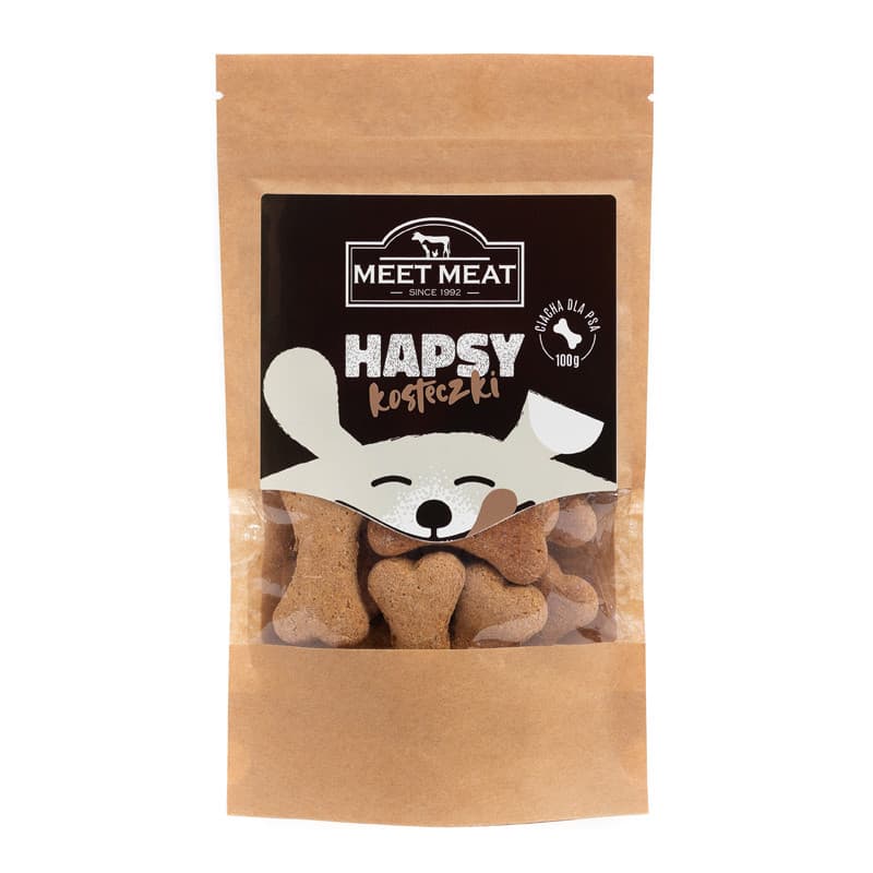 Hapsy kosteczki — ciastka z jagnięciną 100 g