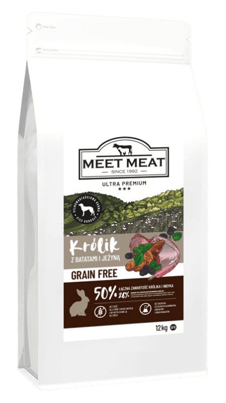 Grain Free Adult Rabbit, Sweet Potatoes & Blackberry